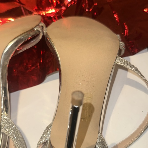 Aldo Elelawiel-81 High Heel 3”, Shiny Silver, Metallic Silver Heel,NWT. Size 6.5 - Picture 6 of 7